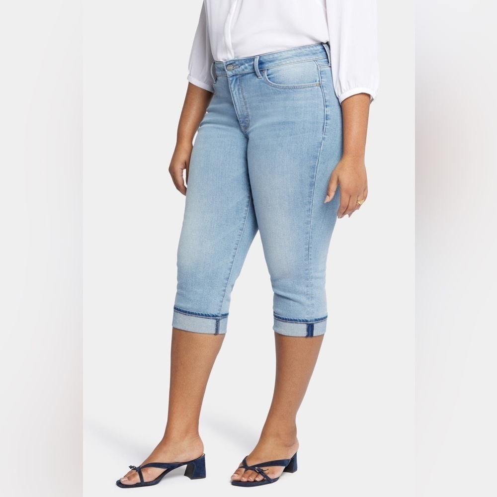 NEW NYDJ Marilyn Straight Crop Cuffed Jeans Plus Size 24W - Picture 2 of 9